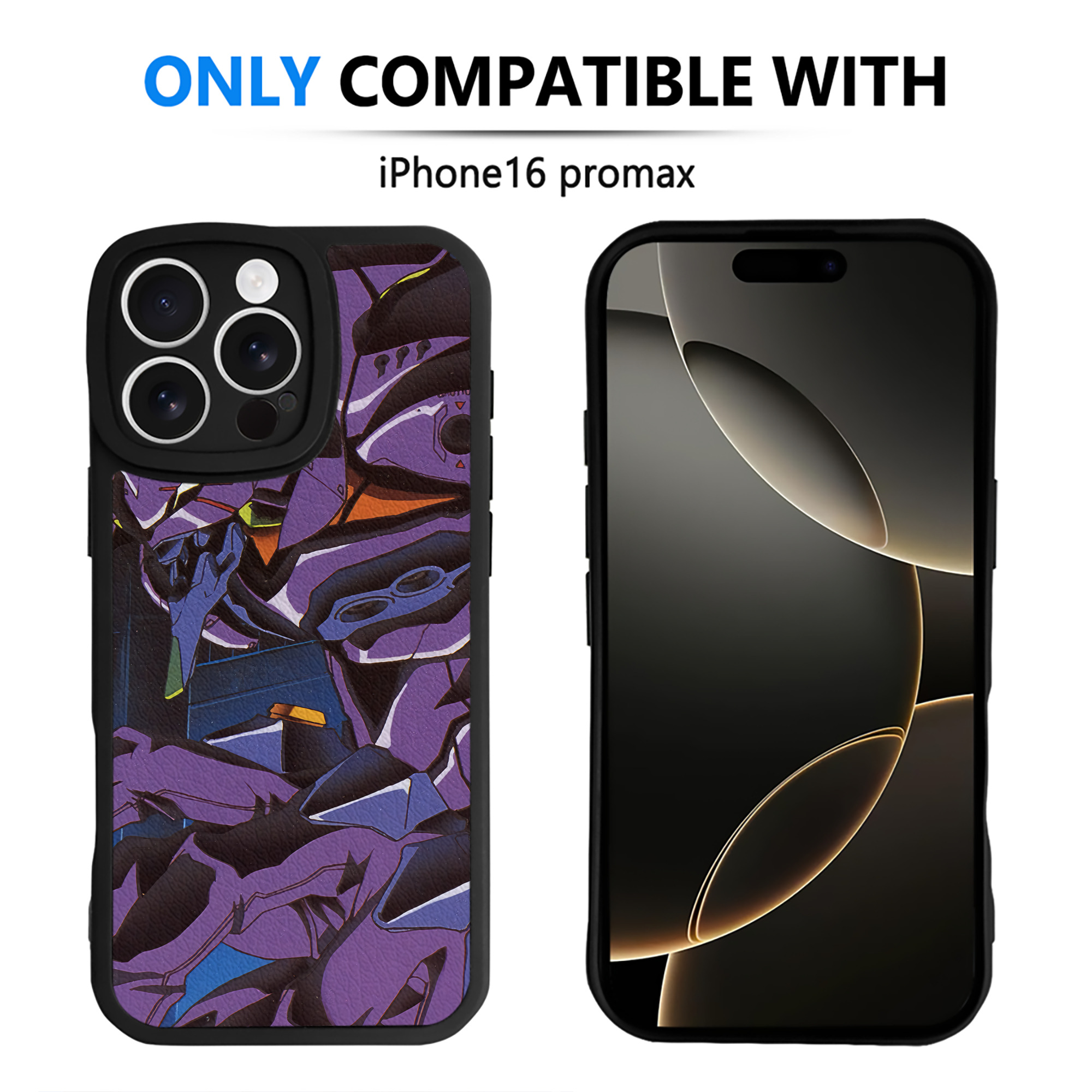 （画像用） EVA 新世紀エヴァンゲリオン 【iPhone 16シリーズ対応】シリコンスマホケース（レザー調） 材質：シリコン